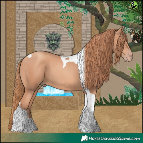 Horse Color:Gold Champagne Tobiano 
