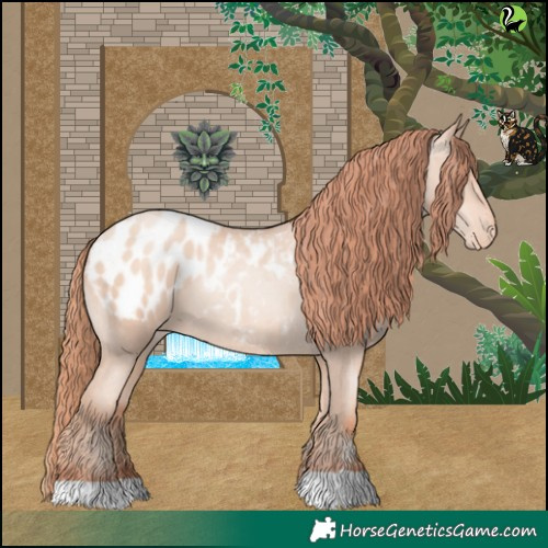 Horse Color:Amber Champagne Pearl Blanket 