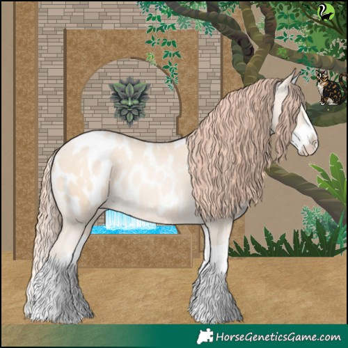Horse Color:Amber Cream Champagne Pearl Splash Blanket 