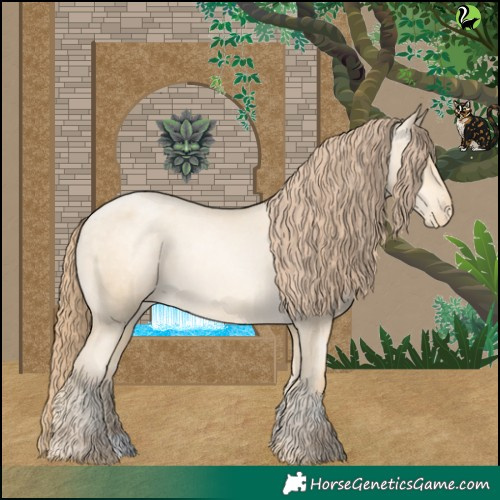 Horse Color:Sable Cream Champagne Pearl Varnish 