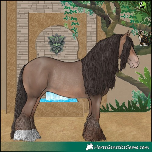 Horse Color:Sable Champagne Rabicano 