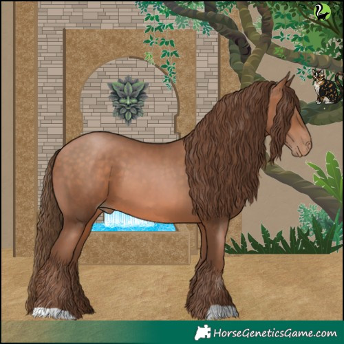 Horse Color:Brown Pearl 