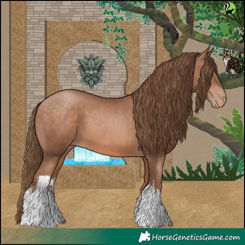 Horse Color:White Spotted Brown Pearl 