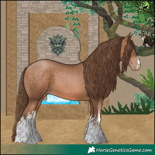 Horse Color:White Spotted Brown Pearl 