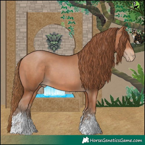 Horse Color:White Spotted Bay Pearl 