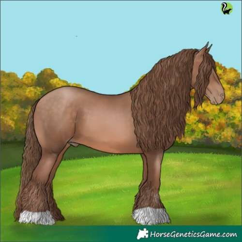 Horse Color:Brown Pearl 