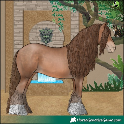 Horse Color:Brown Pearl 