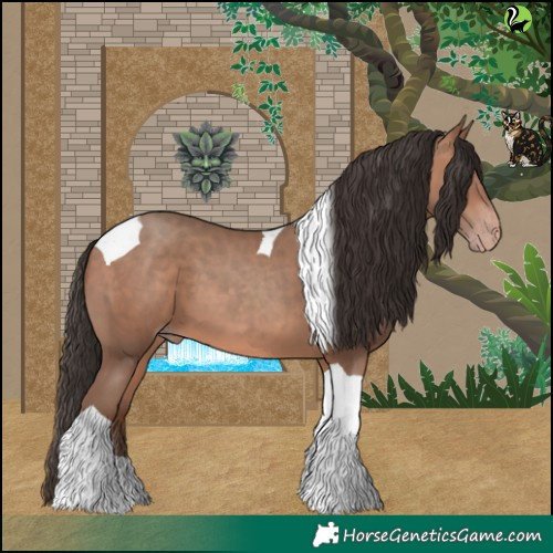 Horse Color:Sable Champagne Tobiano 