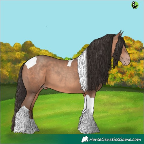 Horse Color:Sable Champagne Tobiano 