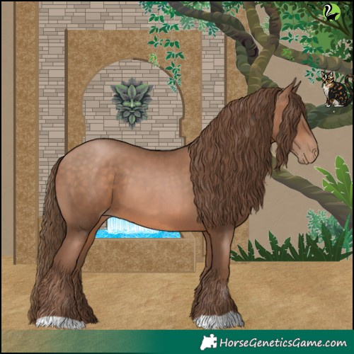 Horse Color:Brown Pearl 