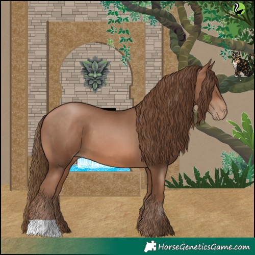 Horse Color:Brown Pearl 