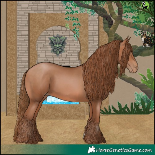 Horse Color:Brown Pearl 