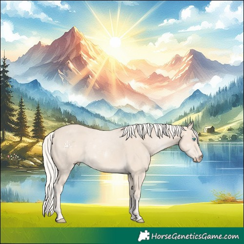 Horse Color:Cremello 