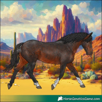 Horse Color:Brown Tobiano Rabicano 
