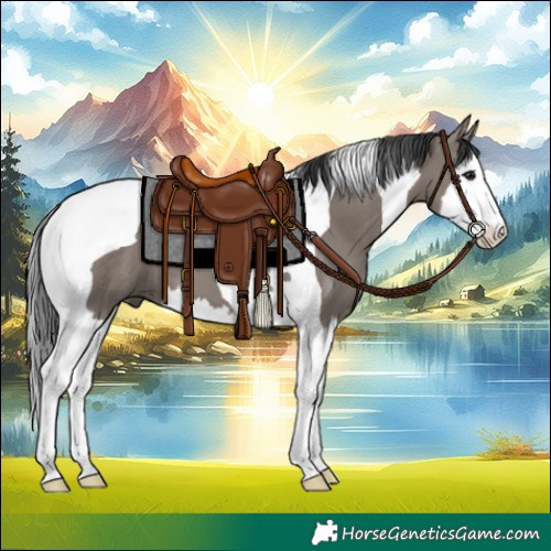 Horse Color:Grullo Splash Tobiano 