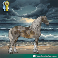 Horse Color:Silver Buckskin Merle Tobiano Rabicano 