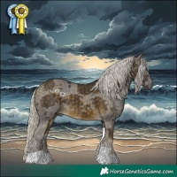 Horse Color:Silver Buckskin Merle Tobiano Rabicano 