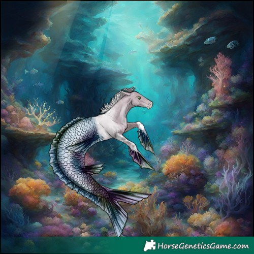 Horse Color:Powder White Watercolor Classic Champagne Pearl Tobiano 