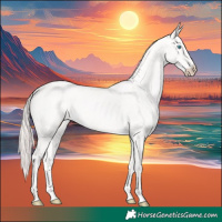 Horse Color:Perlino 