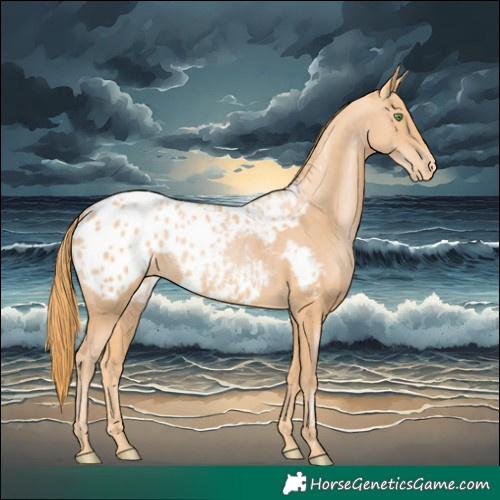 Horse Color:Gold Champagne Appaloosa 