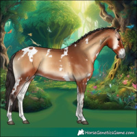 Horse Color:White Spotted Bay Onyx Rabicano 