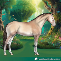 Horse Color:Amber Champagne Onyx Rabicano 