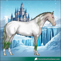 Horse Color:Watercolor Buckskin Chinchilla Near Fewspot 