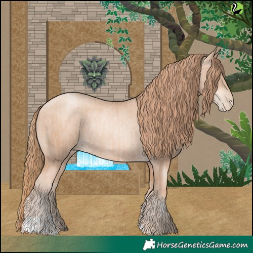 Horse Color:Gold Champagne Pearl Rabicano  and Gold Champagne Pearl Rabicano 
