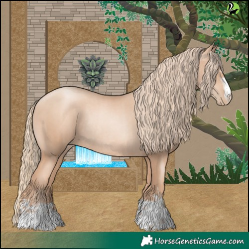 Horse Color:Gold Champagne Pearl Rabicano  and Gold Champagne Pearl Rabicano 