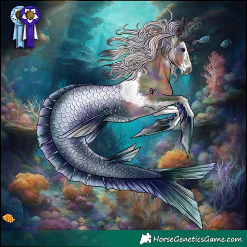 Horse Color:Gray Nacre Brown Dun Splash Tobiano Rabicano