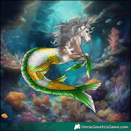 Horse Color:White Spotted Brown Dun 