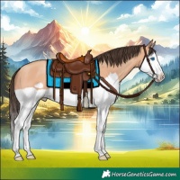Horse Color:Amber Champagne Splash Frame 