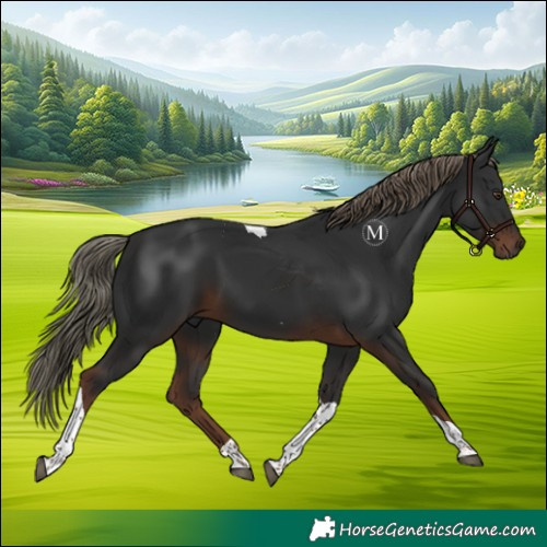 Horse Color:Liver Chestnut Tobiano 