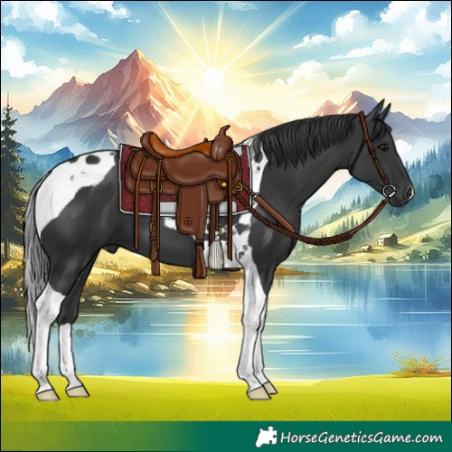 Horse Color:Black Tobiano 