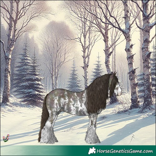 Horse Color:Midnight Buckskin Ice Dun Sabino 