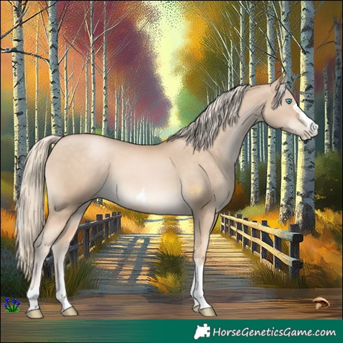 Horse Color:Chocolate Palomino Pearl Mushroom 