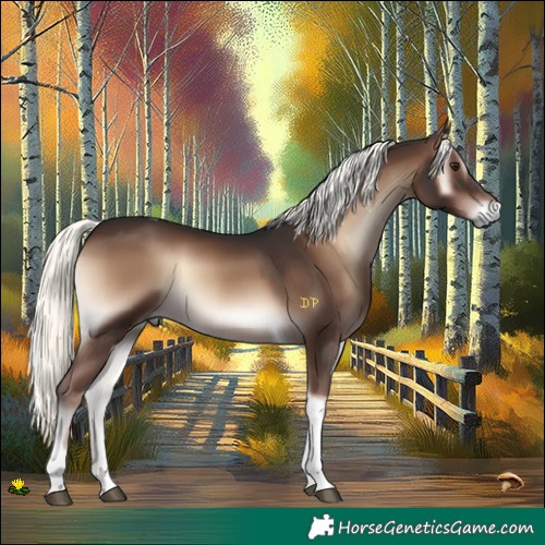 Horse Color:Liver Red Onyx Mushroom Tobiano 