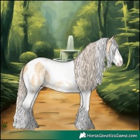 Horse Color:White Spotted Palomino Dun Splash Tobiano