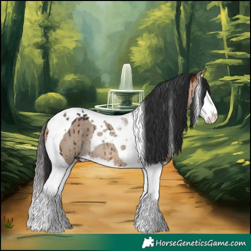 Horse Color:Bay Dun Splash Tobiano Rabicano Brindle 