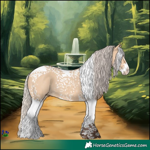 Horse Color:Silver Bay Dun Sabino Tobiano 