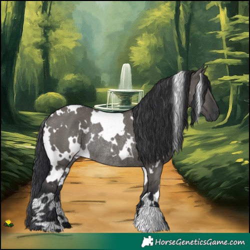 Horse Color:White Spotted Grullo Rabicano 