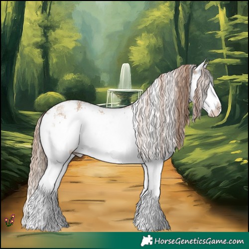 Horse Color:White Spotted Red Dun Sabino Splash Rabicano 