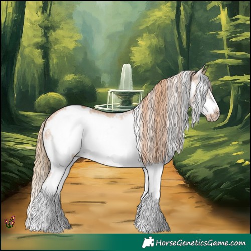 Horse Color:White Spotted Red Dun Frame 