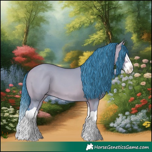 Horse Color:Watercolor Bay Dun Splash 
