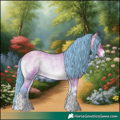 Horse Color:Watercolor Bay Roan Onyx