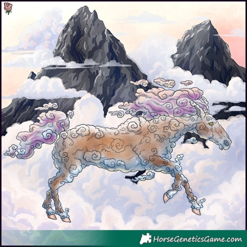 Horse Color:Gray Painted Gold Champagne 