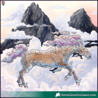Horse Color:Gray Painted Gold Champagne