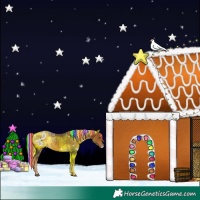 Horse Color:Painted White Spotted Chocolate Palomino Ice 
