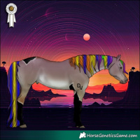 Horse Color:Painted Red Dun Tobiano