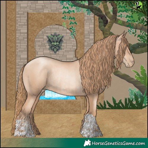 Horse Color:Gold Champagne Pearl Rabicano  and Gold Champagne Pearl Rabicano 